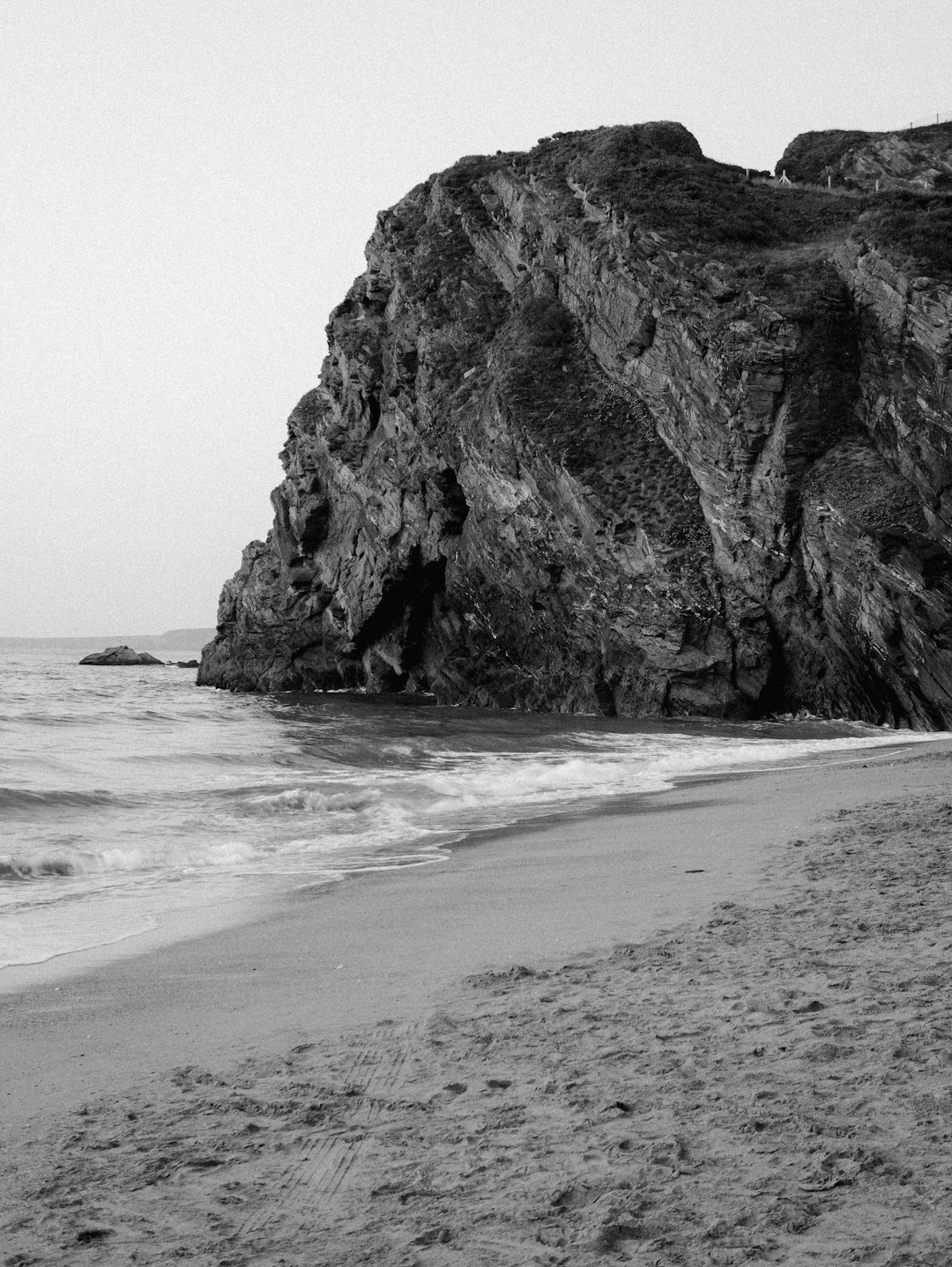 Dramatic coastal cliffs print photograph