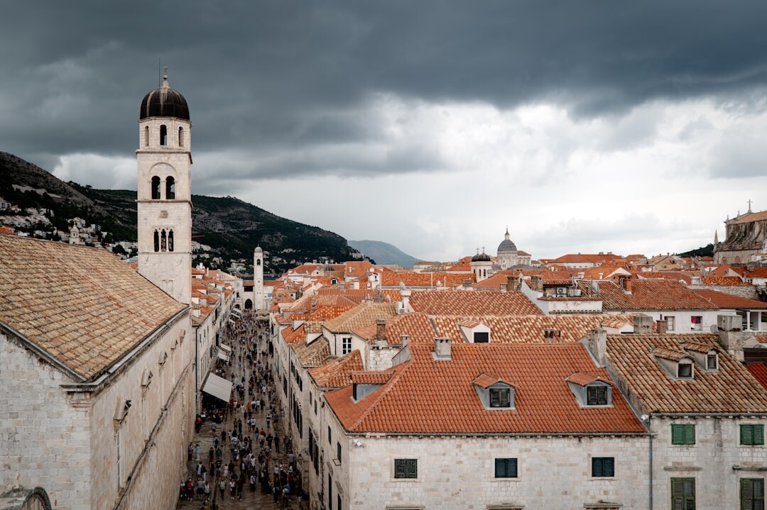 Crowd enjoying an outdoor cultural event in Croatia