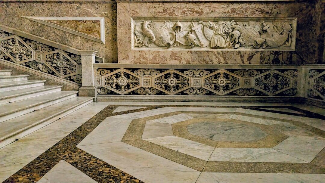 Interior hall of a cultural museum in Croatia